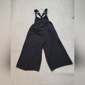 NWT GOOD AMERICAN JUMPSUIT SEMI SHEER SIZE 0-4 CROAS BACK BLACK